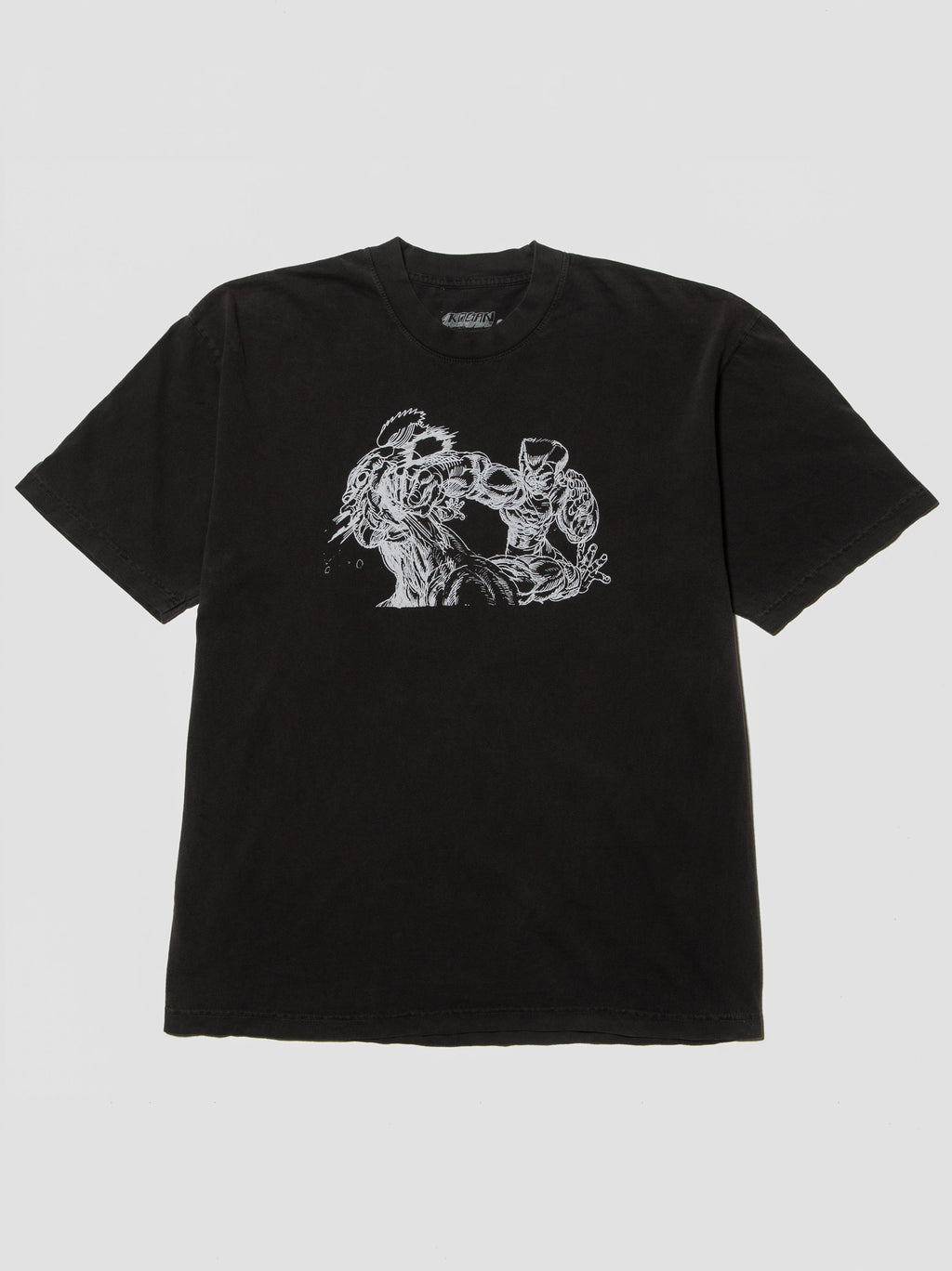 KC-2206 Kogan Cult Punch Out Tee, Faded Black