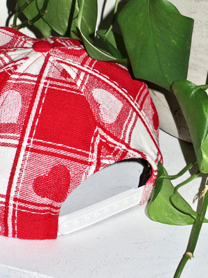 T-2317 Love Day Plaid BigRig, Red/White